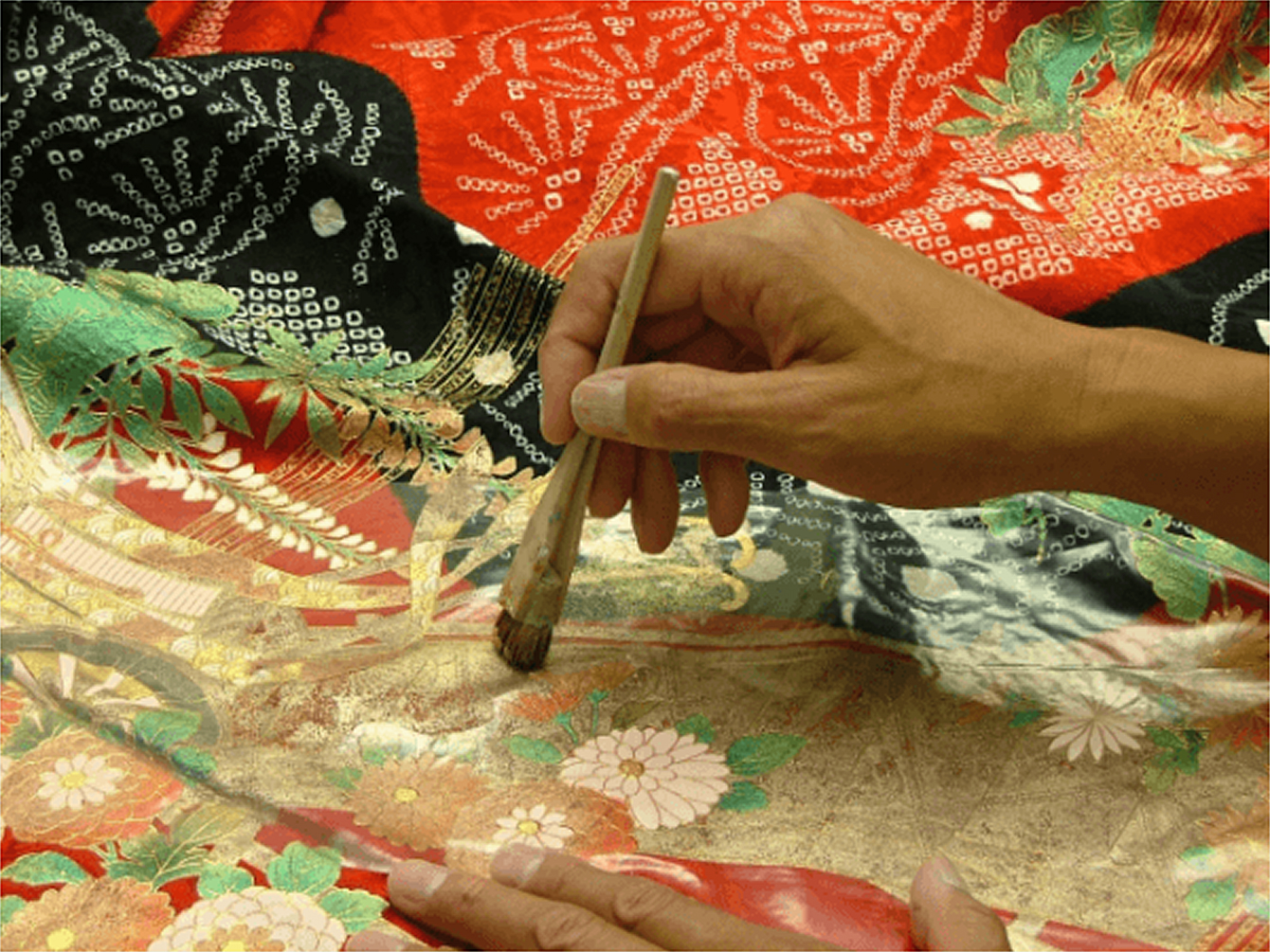 工芸修正 (箔修正)画像